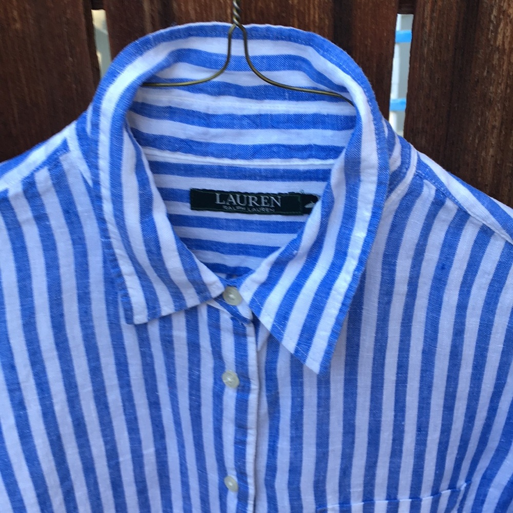 Ralph Lauren Linen Women’s Shirt Sz Large